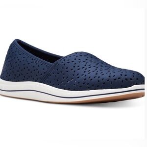 Clarks women’s Cloudsteppers Breeze Emily perforated flats slip on